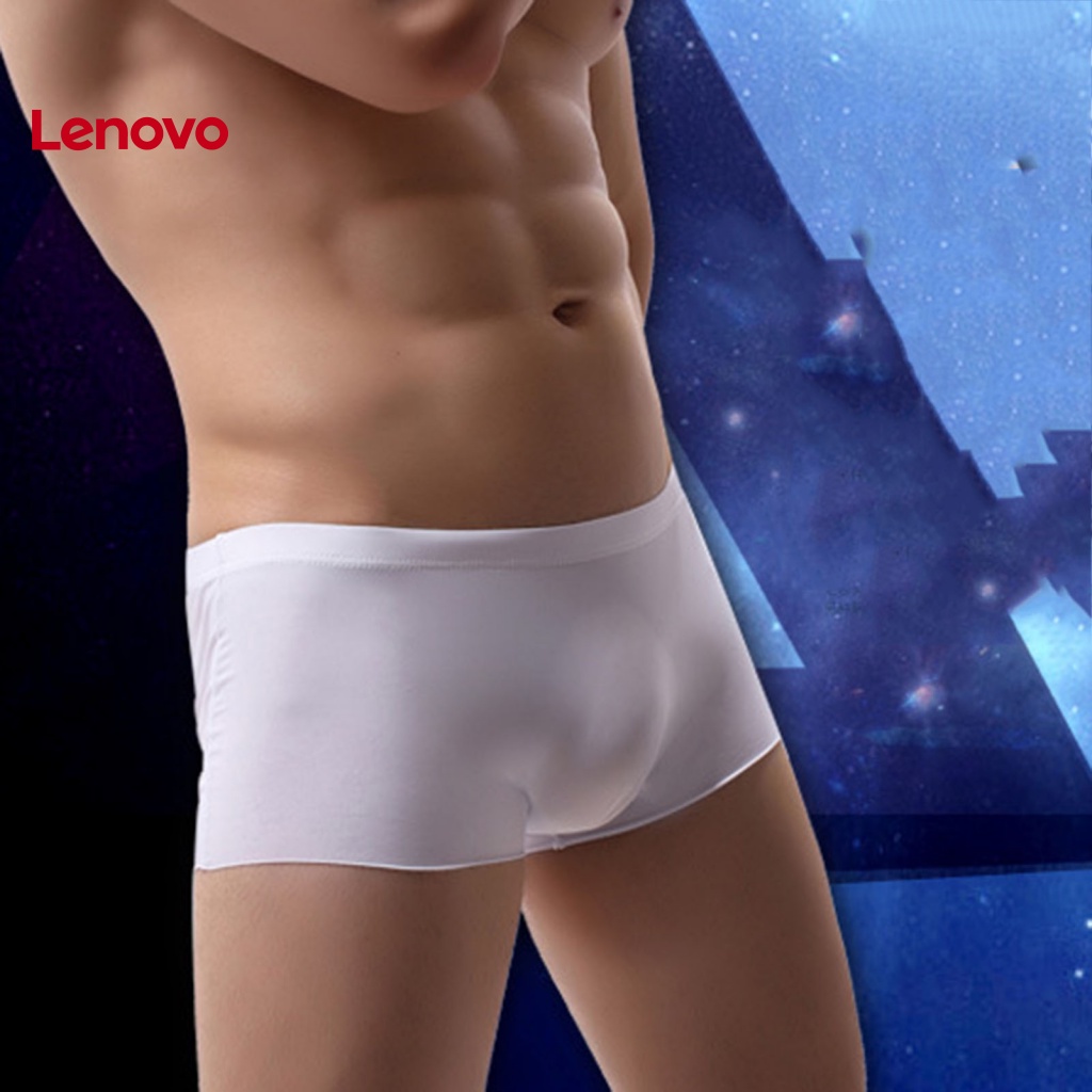 Quần Lót Boxer Lụa Không Đường May Họa Tiết Hoa Hướng Dương Cho Nam