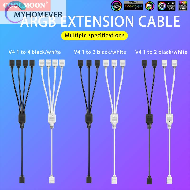 Cáp Chia Cổng 5V 3PIN 1 Sang 2 / 3 / 4 Cho Quạt Máy Tính