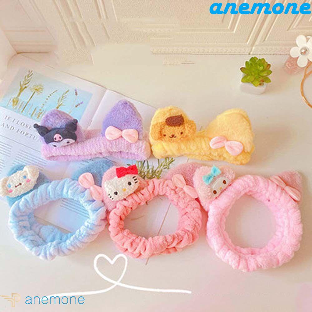 Băng Đô Cài Tóc Co Giãn Hình Mèo Kitty / Cinnamoroll Dễ Thương