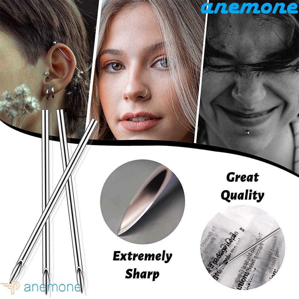 ANEMONE Bộ Dụng Cụ Xỏ Khuyên Bằng Thép Không Gỉ