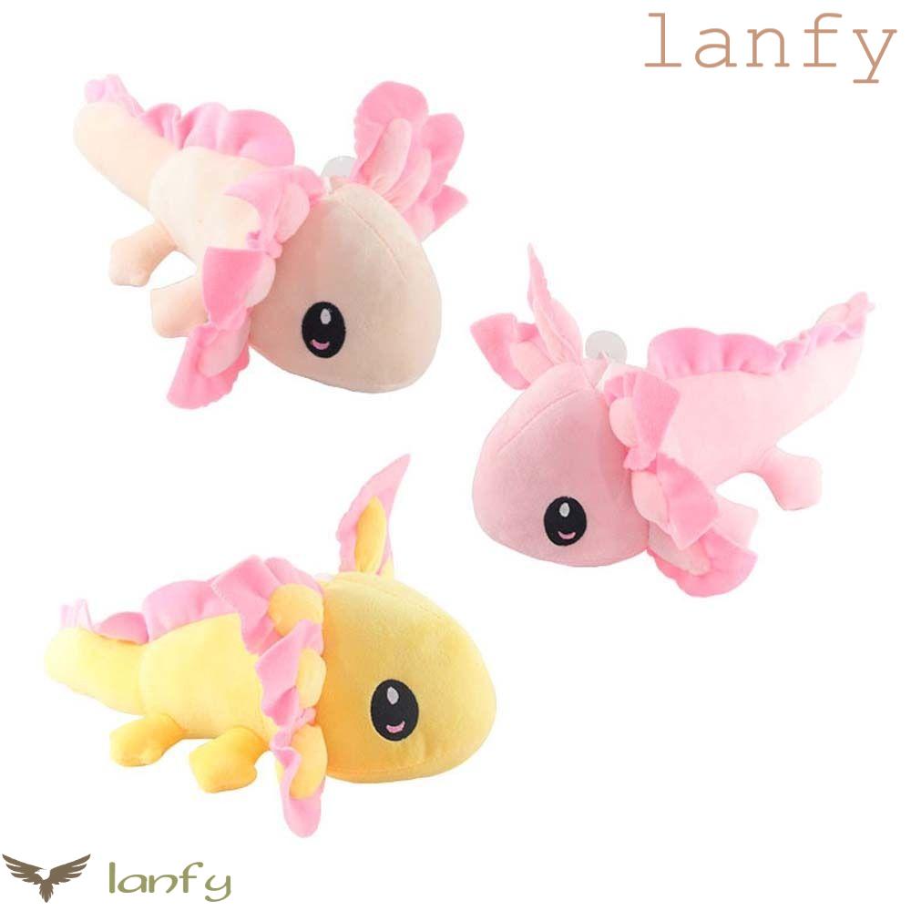 LANFY Đồ chơi nhồi bông Hình Búp Bê Axolotl Mềm Mại Trang Trí Nhà Cửa