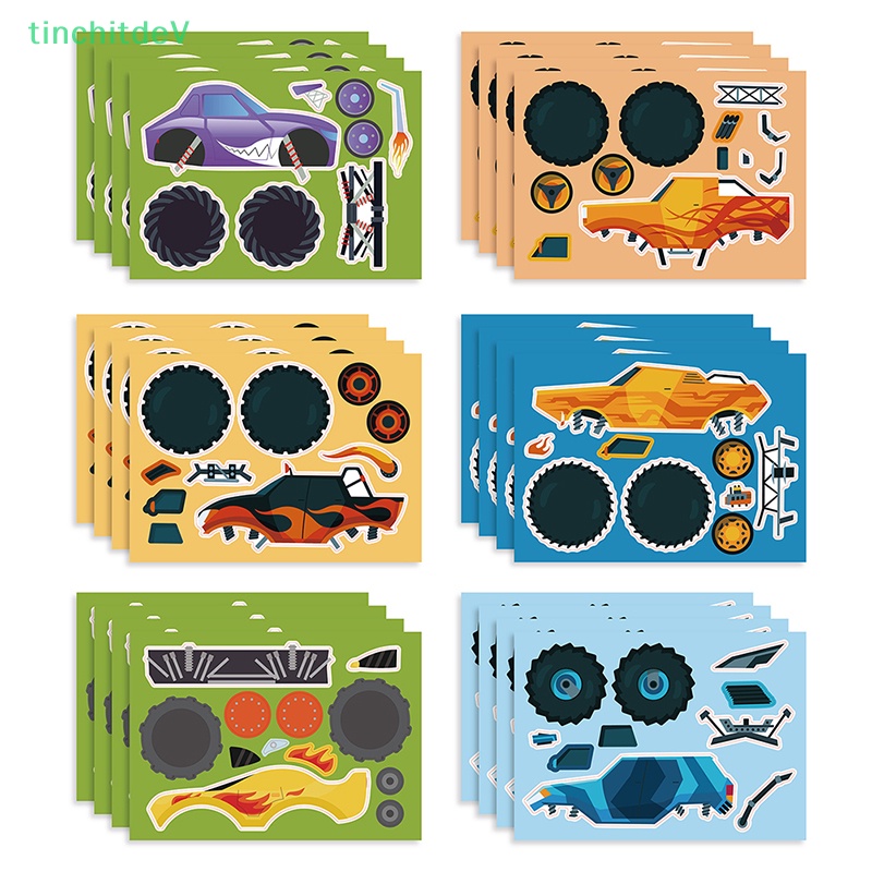 [TinchitdeV] 12 / 24 Tờ Sticker Dán Trang Trí Xe Tải / Tiệc Tùng / Lễ Hội DIY