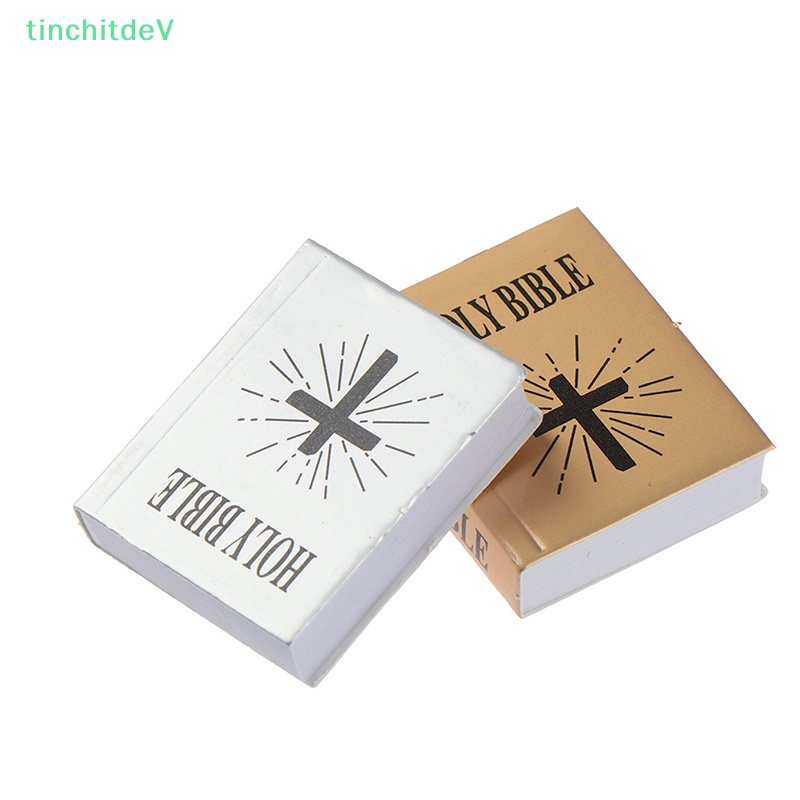 [TinchitdeV] Sách Kinh Thánh Mini Phiên Bản Tiếng Anh 1 / 6 Trang Trí Nhà Búp Bê