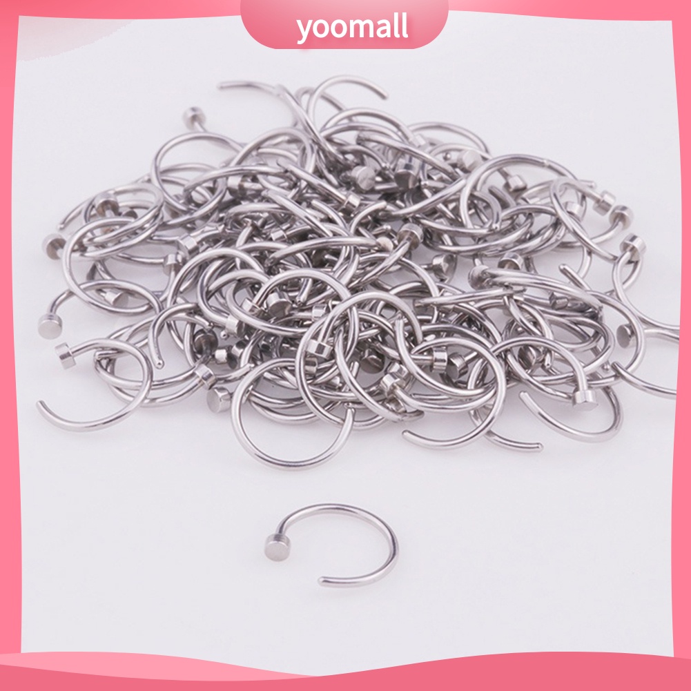 Set 4 Khuyên Mũi Thép Không Gỉ Thời Trang Cá Tính