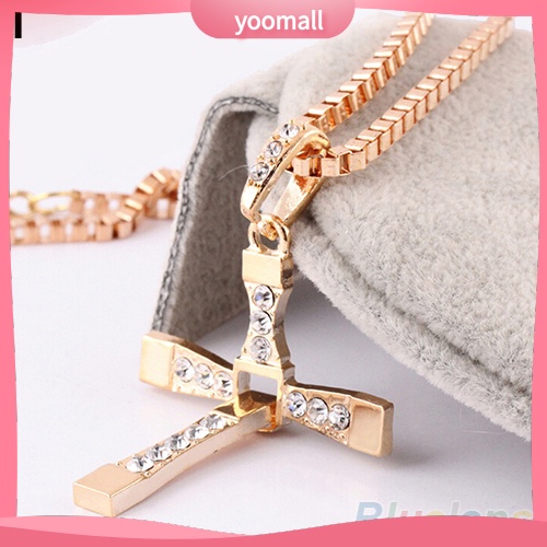 Vòng cổ Mặt Hình Thánh Giá Đính Đá Thời Trang Cho Nam