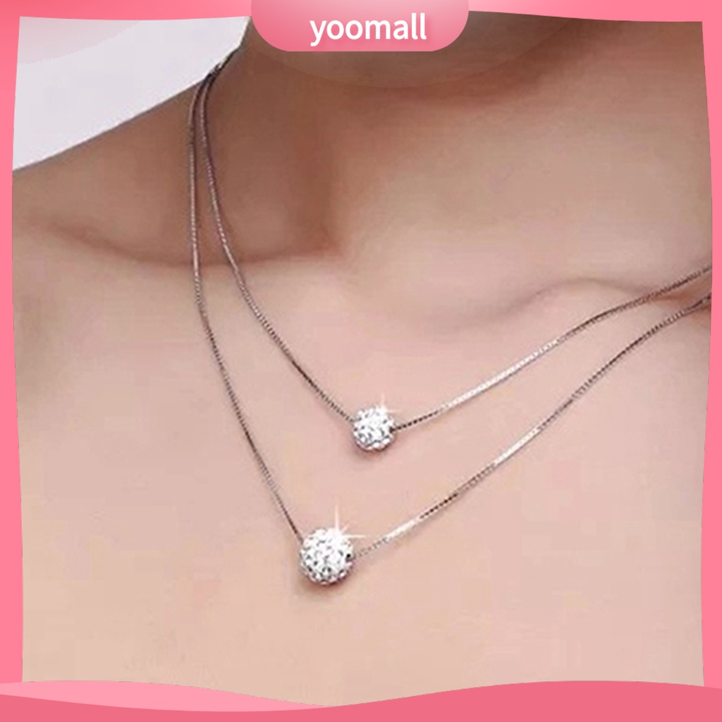 Vòng cổ Hai Lớp Đính Đá Sang Trọng Cho Nữ