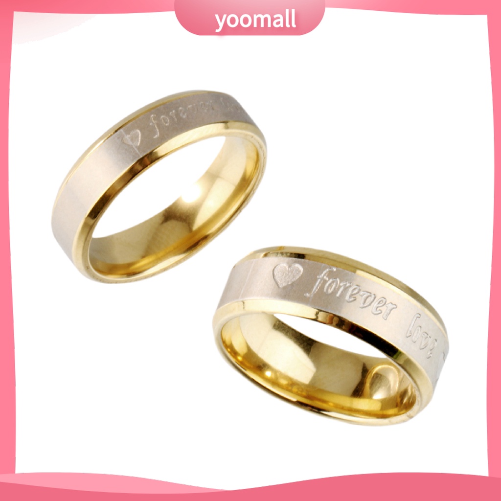 [YM] Nhẫn Hình Trái Tim Không Mùi Thoải Mái Phù Hợp Làm Quà Sinh Nhật Cho Cặp Đôi