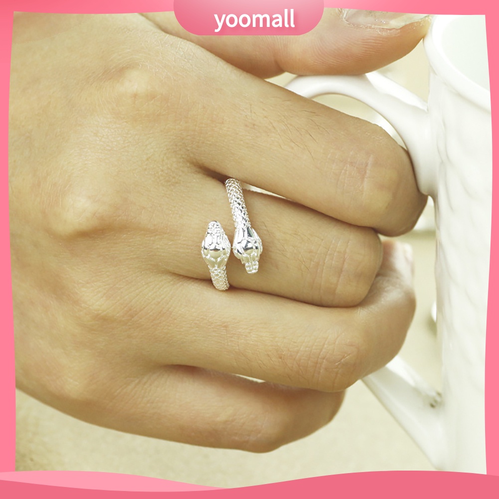 Nhẫn Hai Đầu Rắn Thời Trang Dành Cho Nữ