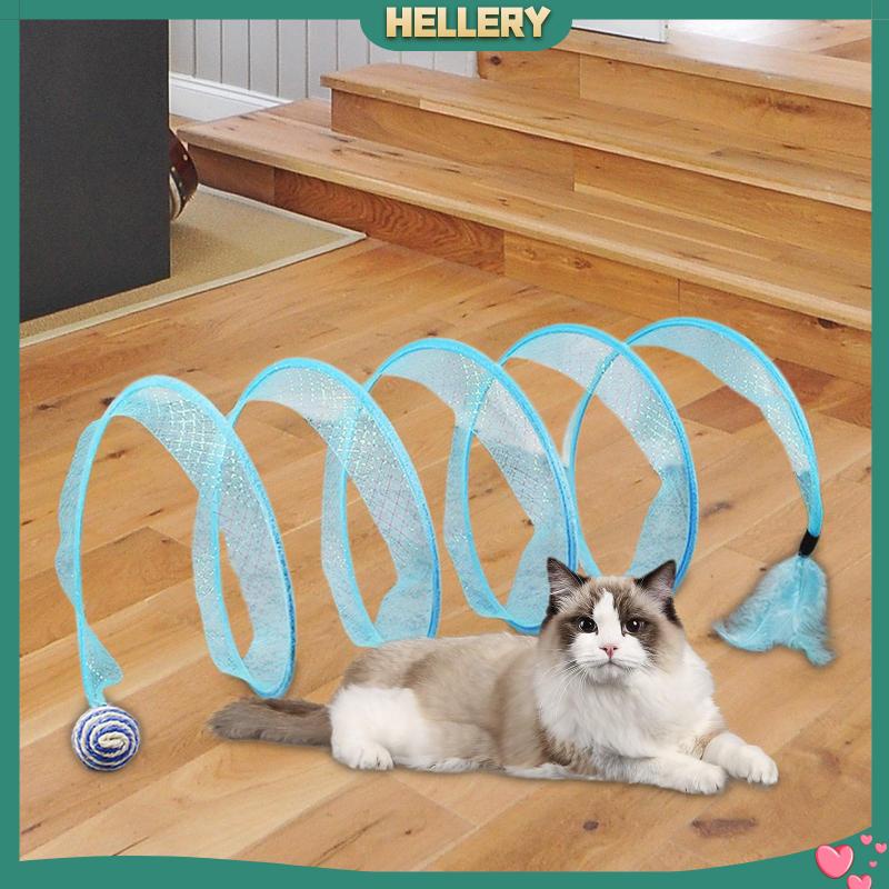 Đường Hầm Lưới Co Giãn Gấp Gọn Tiện Dụng Cho Mèo Cưng