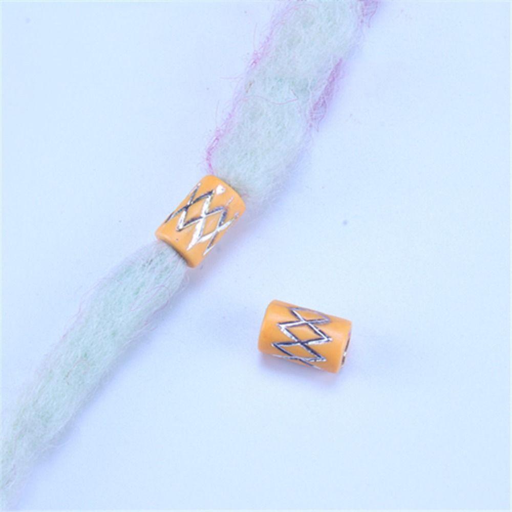 ANEMONE Bộ 30 Hạt Xỏ Lỗ To Bằng Nhựa Nhiều Màu Sắc Làm Phụ Kiện Tóc DIY Cho Nữ / Bé Gái / Trẻ Em