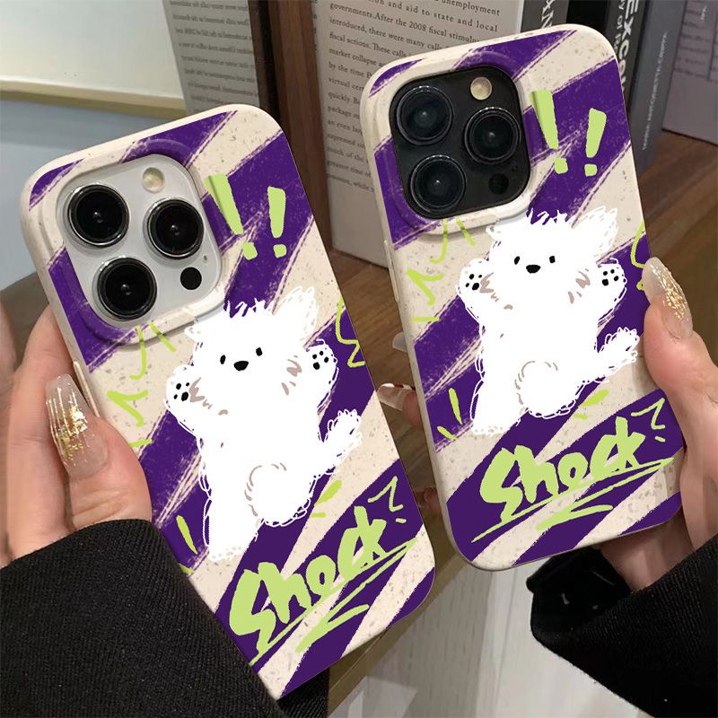 Ốp Điện Thoại Mềm Chống Sốc In Hình Chú Chó 11713max 8p iPhone12 14pro QZN8