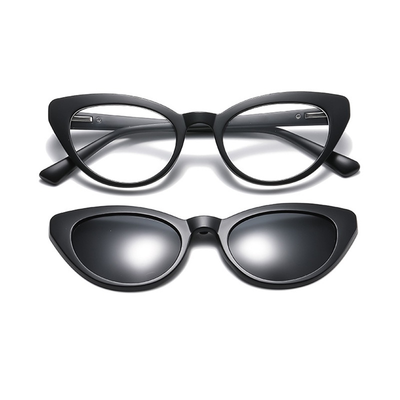 VIENDO Kính Mát Mắt Mèo Phân Cực Chống Tia UV400 2 Trong 1 Có Kẹp Từ Tính Cho Nam Nữ Thích hợp cho đi xe đạp/ngoài trời/thể thao/lái(có thể cắt cận thị ống kính)