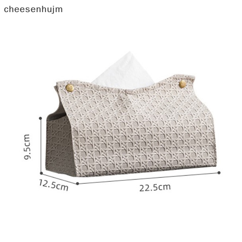 Hộp Đựng Khăn Giấy Bằng Da PU Chống Nước Chống Bụi Có Thể Gấp Gọn Phong Cách Châu Âu