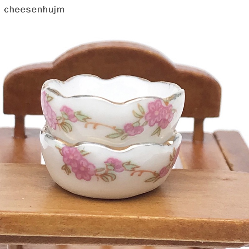 Mô Hình Đĩa Tráng Miệng Mini Tỉ Lệ 1: 12 Dùng Để Trang Trí Nhà Búp Bê