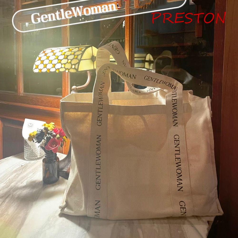 PRESTON Túi Vải Canvas Đựng Mỹ Phẩm / Son Môi / Đồ Trang Điểm Kiểu Dáng Thanh Lịch Dành Cho Nữ