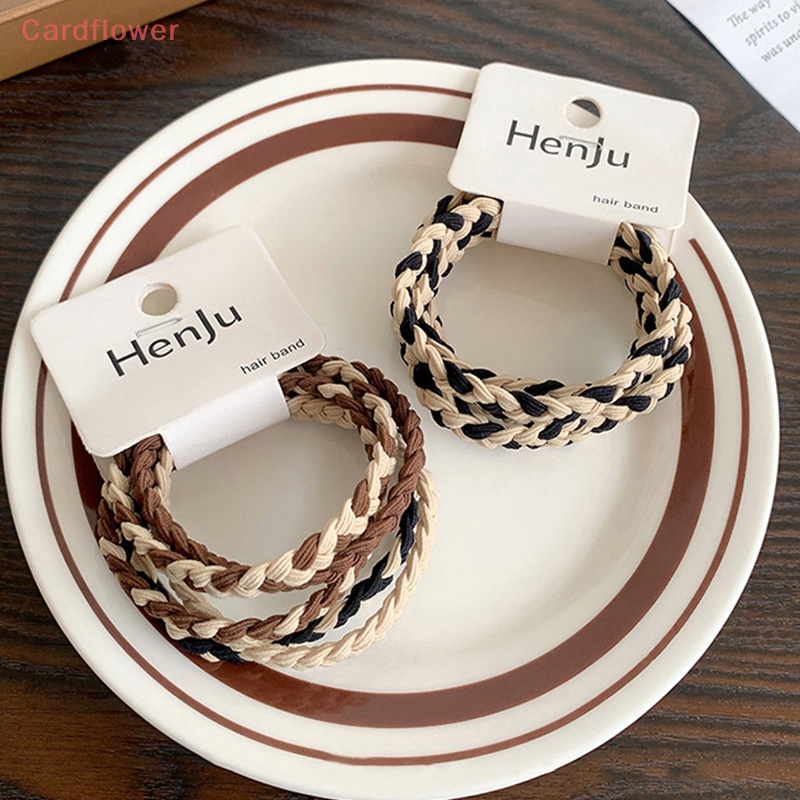 Bộ 5 Dây Buộc Tóc Cao Su Màu Cà Phê Sữa Thời Trang Dành Cho Nữ