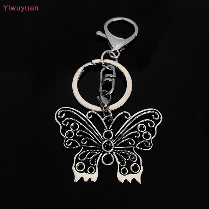 Móc Khóa Kim Loại Hình Bướm Vintage Yiwuyuan > Y2k Mới