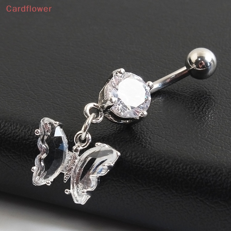 Khuyên Rốn Hình Bướm Đính Đá Zircon Thời Trang Mới Cho Nữ