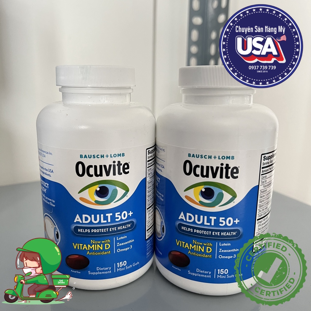Viên uống bổ mắt Ocuvite 50+ hộp 90 $ 150 viên