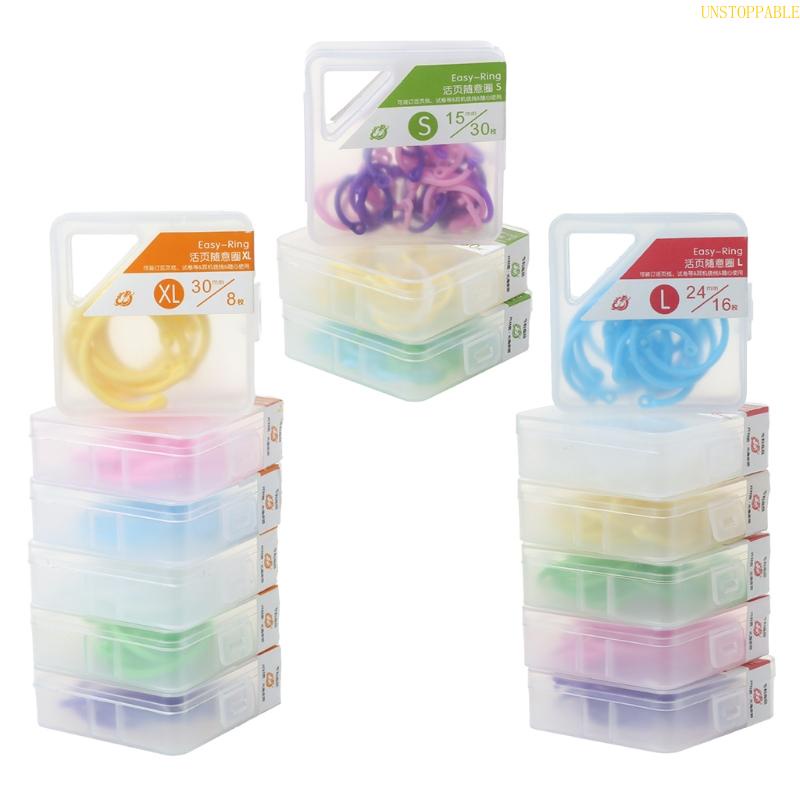 Vòng Kẹp Sách Bằng Nhựa Đa Năng Hình Tròn Họa Tiết Chiếc Lá Độc Đáo DIY