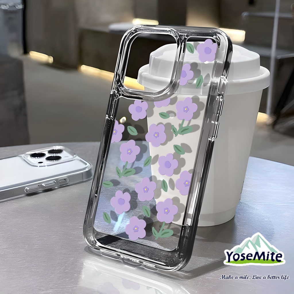 ốp lưng Trong Suốt In Đóa hoa Cho iPhone 14 XR 13 11 12 Pro Max 8 7 6 6S Plus X Xs Max Se 2020 13 12 11 Ốp Điện Thoại Case