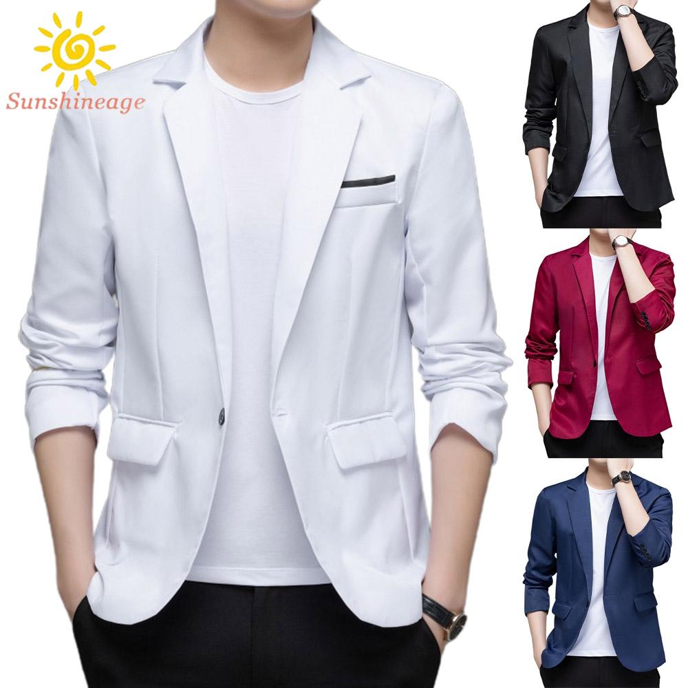 Áo Khoác Tuxedo Mỏng Màu Sắc Thanh Lịch Cho Nam