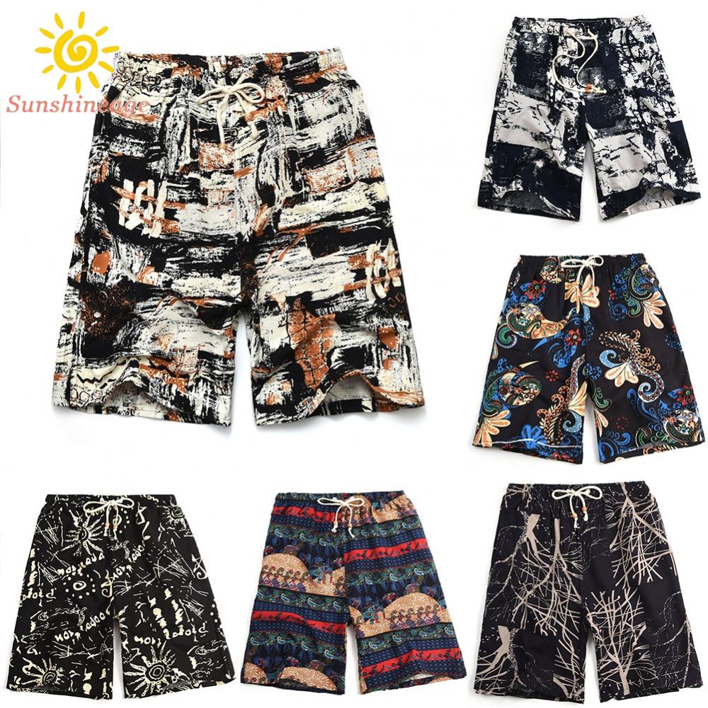 Quần Short Dáng Rộng Siêu Nhẹ Chất Liệu Co Giãn Thoải Mái Thời Trang Đi Biển Cho Nam