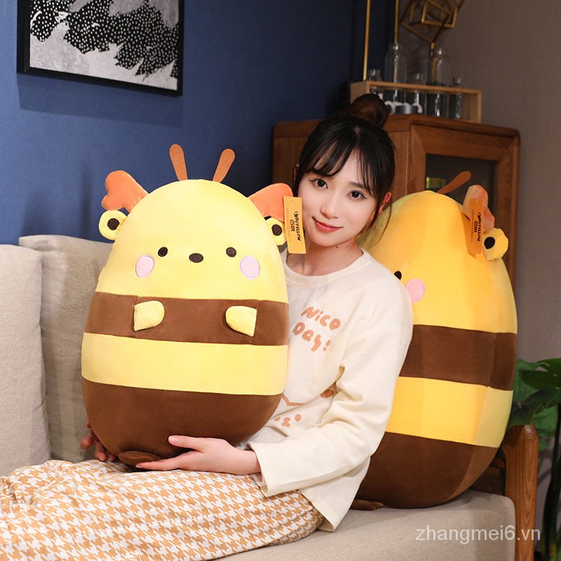 Chú Ong Nhồi Bông Dễ Thương Dùng Làm Gối Ôm