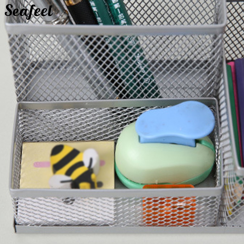 Giá Đỡ Bút Chì Dạng Lưới Hai Đường Viền Có Thể Tái Sử Dụng