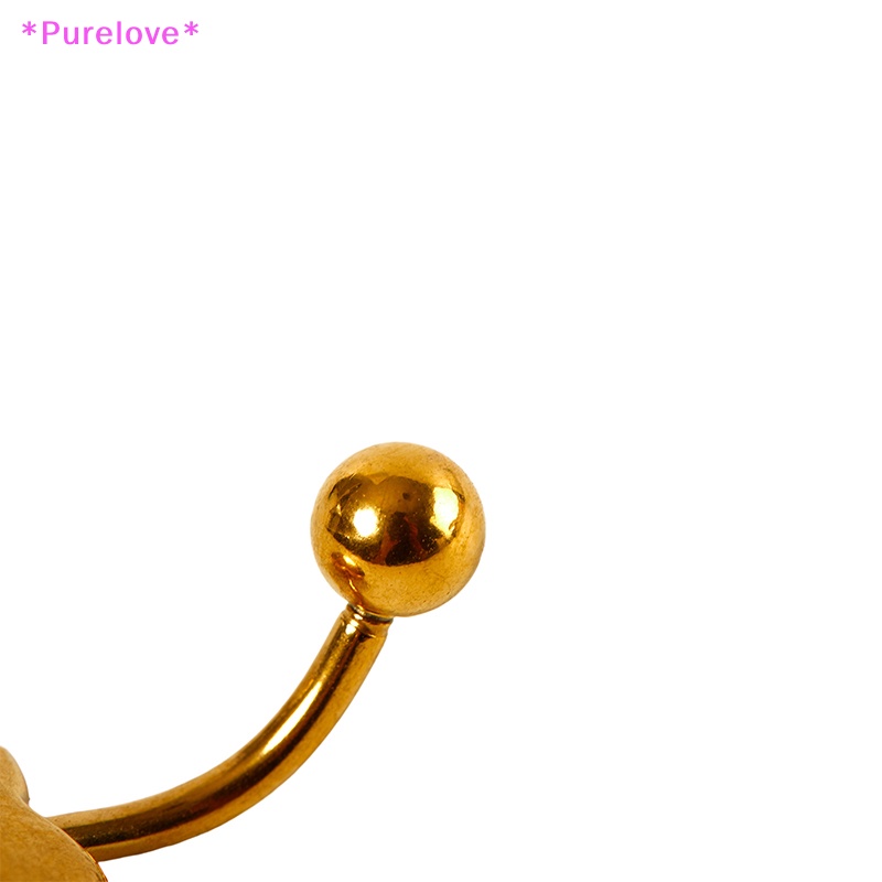 Khuyên Rốn Hình Trái Tim Bằng Thép Không Gỉ Xinh Xắn Mới