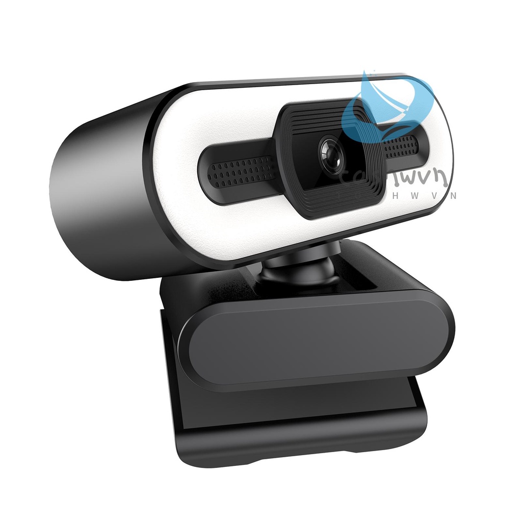 Webcam Full HD 1080P Có Vòng Đèn Cố Định Tích Hợp Micro USB Chuyên Dụng Cho Máy Tính Để Bàn / Laptop | BigBuy360 - bigbuy360.vn