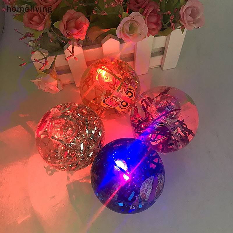 1 Quả Bóng Nảy Đàn Hồi Có Đèn LED Phát Sáng Nhiều Màu Sắc Vui Nhộn Dành Cho Trẻ Em