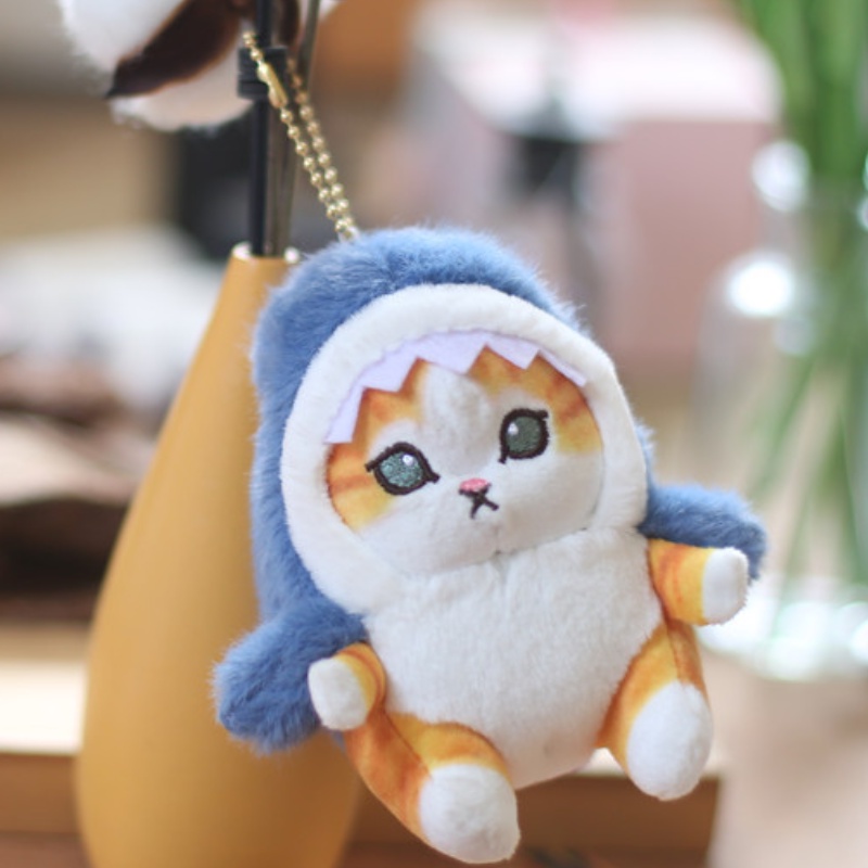 Móc Khóa Hình Cá Mập Nhồi Bông Dễ Thương