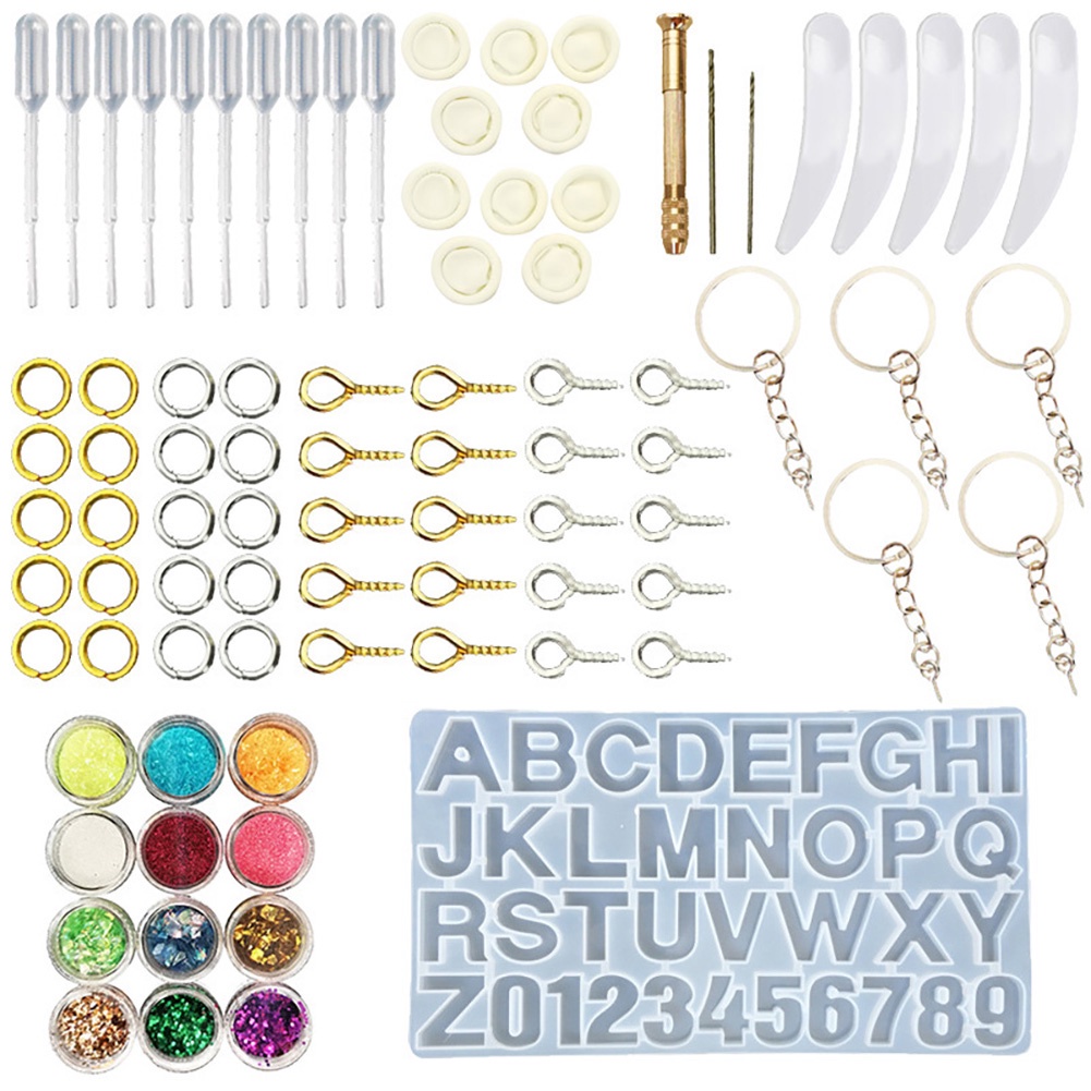 Khuôn Silicone Làm Trang Sức Thủ Công Hình Chữ Cái Lớn