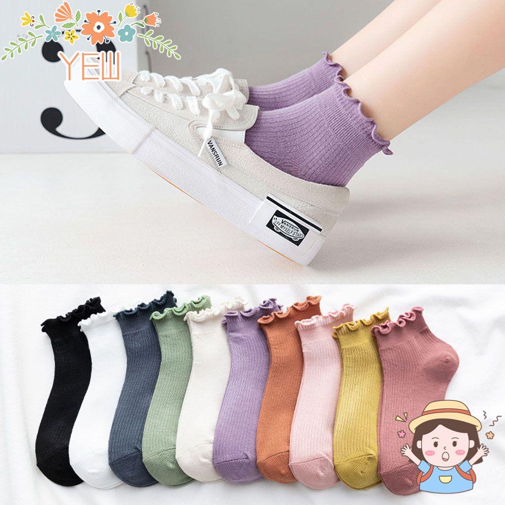 Vớ Cotton Cổ Thuyền Siêu Mỏng Họa Tiết Dễ Thương Cho Nữ