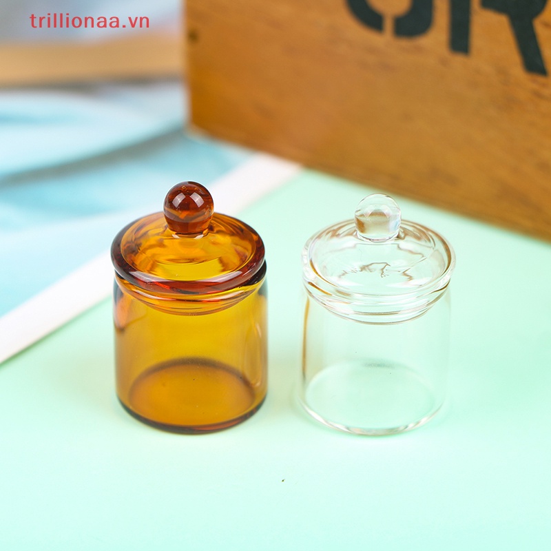 Hũ Thủy Tinh Mini Đựng Kẹo / Hạt Cà Phê Tỉ Lệ 1: 12 Trang Trí Nhà Búp Bê