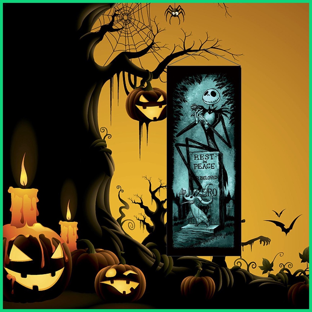 Cờ Treo In Hình Nhân Vật Phim Kinh Dị Chống Nước Tái Sử Dụng Được Cho Tiệc Halloween