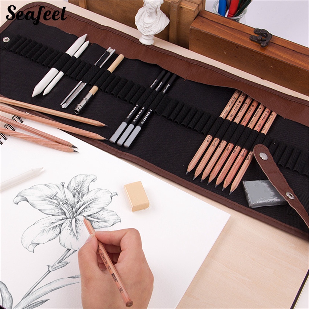 Giá Đỡ Bút Chì Co Giãn Sức Chứa Lớn Siêu Bền Tiện Dụng Cho Học Sinh