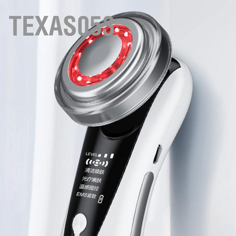 Texas053 Máy nâng cơ làm đẹp da mặt Trẻ hóa tần số vô tuyến mát xa di động có màn hình LED