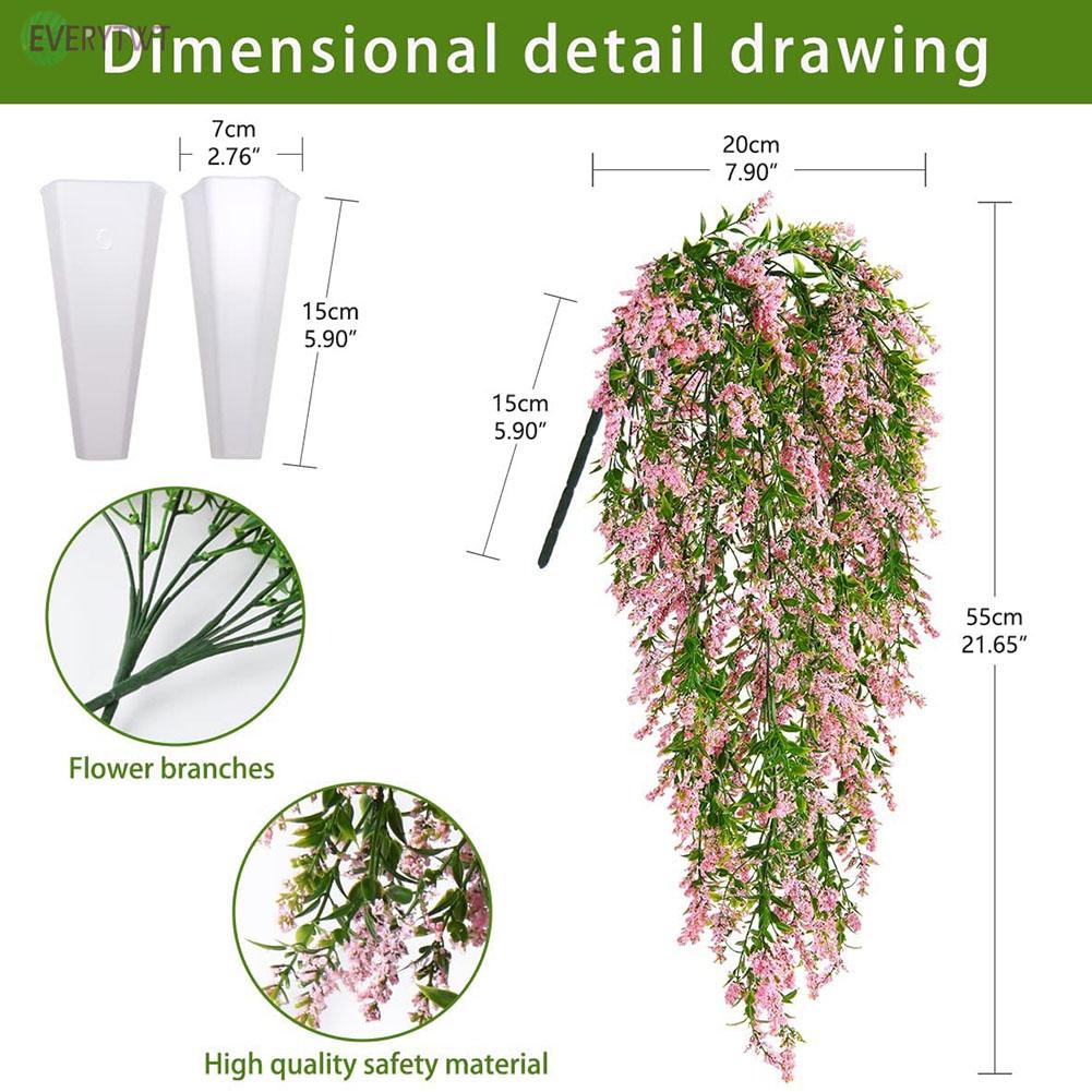 ⭐24H SHIPING ⭐Artificial Fake Flowers Hanging Plants  Vine Plant Indoor Outdoor Decor