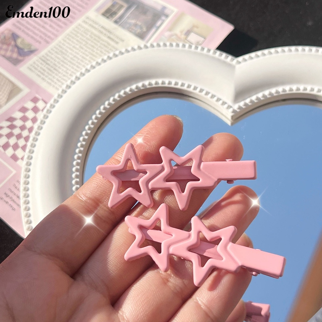 Kẹp Tóc Nữ Hình Ngôi Sao Màu Sắc Tươi Sáng