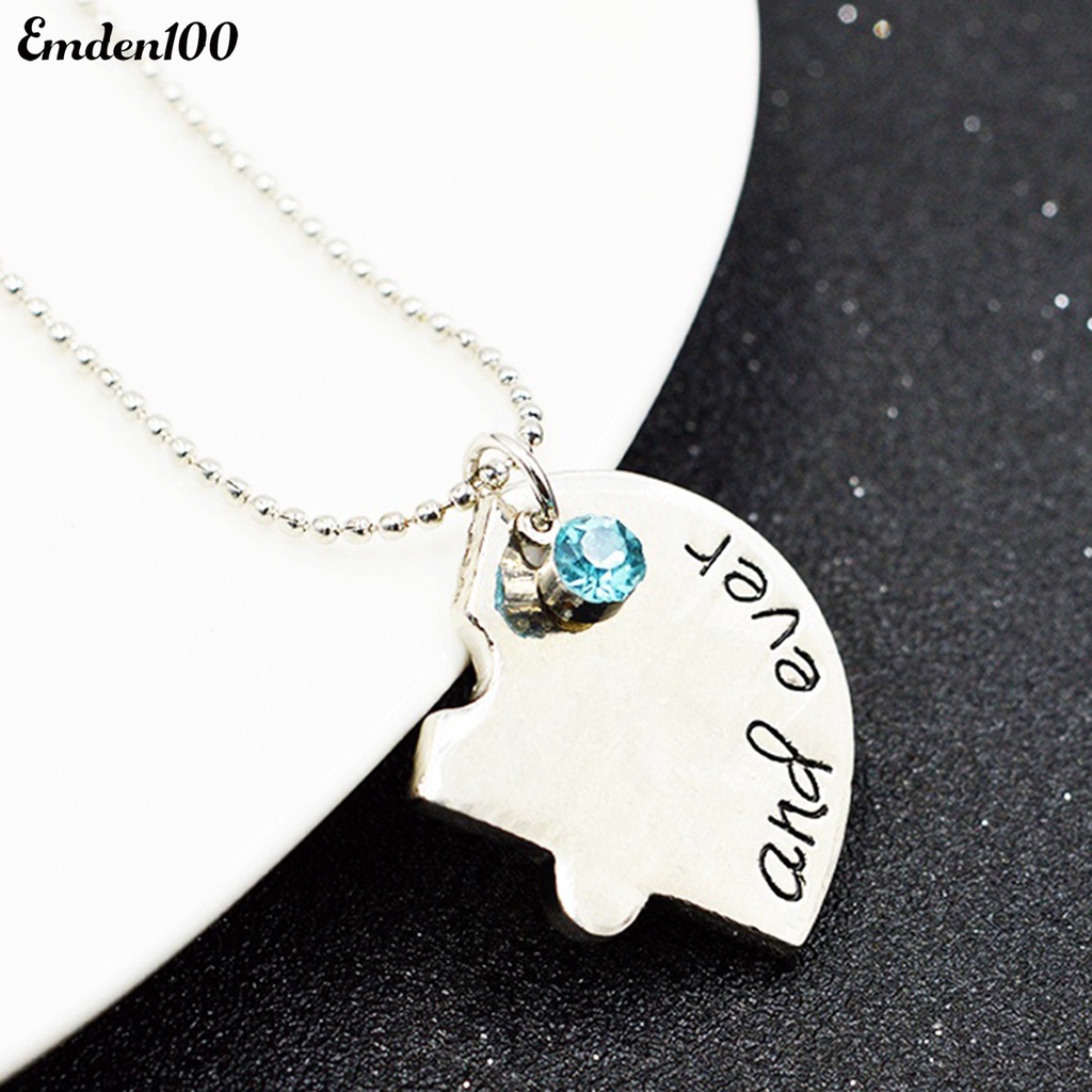 Bộ 4 Vòng cổ Mặt Trái Tim Đính Đá Thời Trang