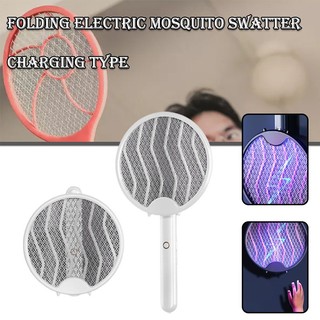 4 in 1 Bug Zapper Racket Foldable Electric Fly Swatter Rechargeable Fly Zapper