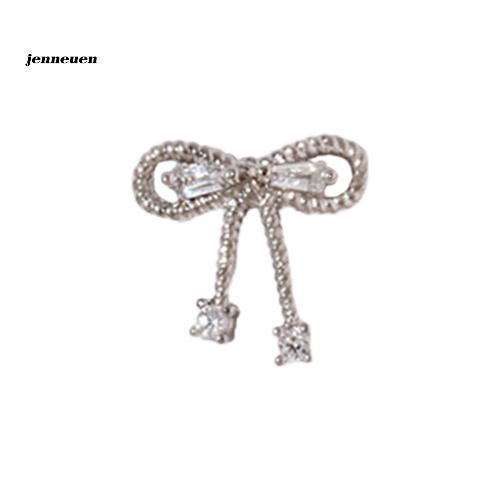 Phụ Kiện Trang Trí Móng Tay Bằng Hợp Kim Đính Đá Zircon Thời Trang Dành Cho Nữ