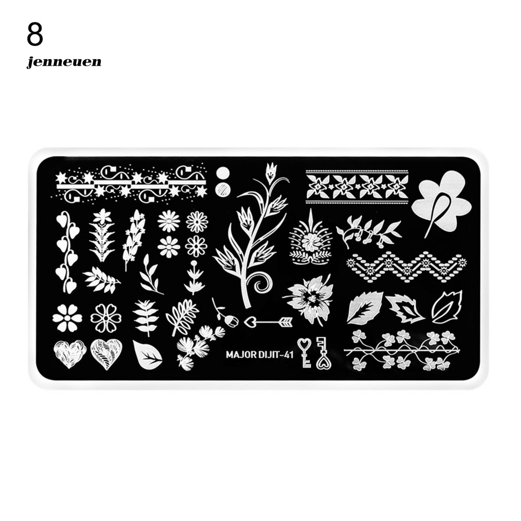 Tấm Inox In Họa Tiết Trang Trí Móng Tay Nghệ Thuật Nhiều Họa Tiết Khác Nhau Cho Nữ