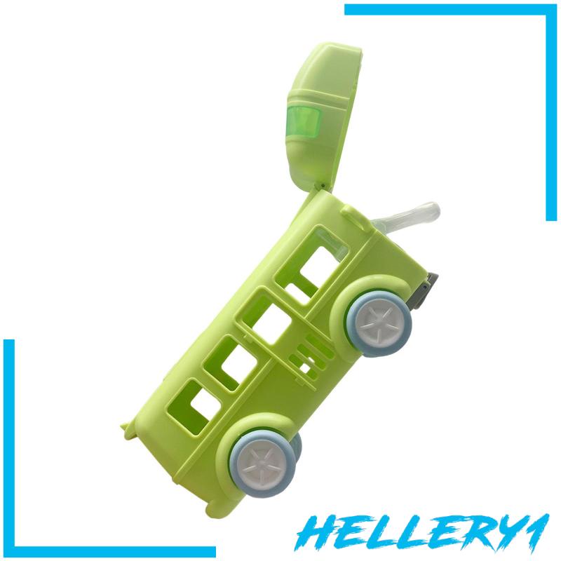 Bình Nước Hình Xe Buýt Có Ống Hút Và Dây Đeo Vai Điều Chỉnh Được