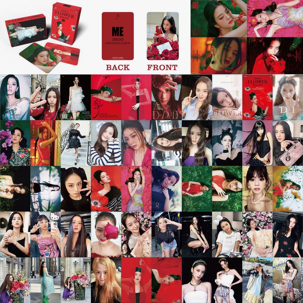 55pce/box BP Pink Venom Postcards LISA ROSE JISOO JENNIE Ready For Love Lomo Card BLACK PINK BPTG Kpop Photocards Album New Arrivals