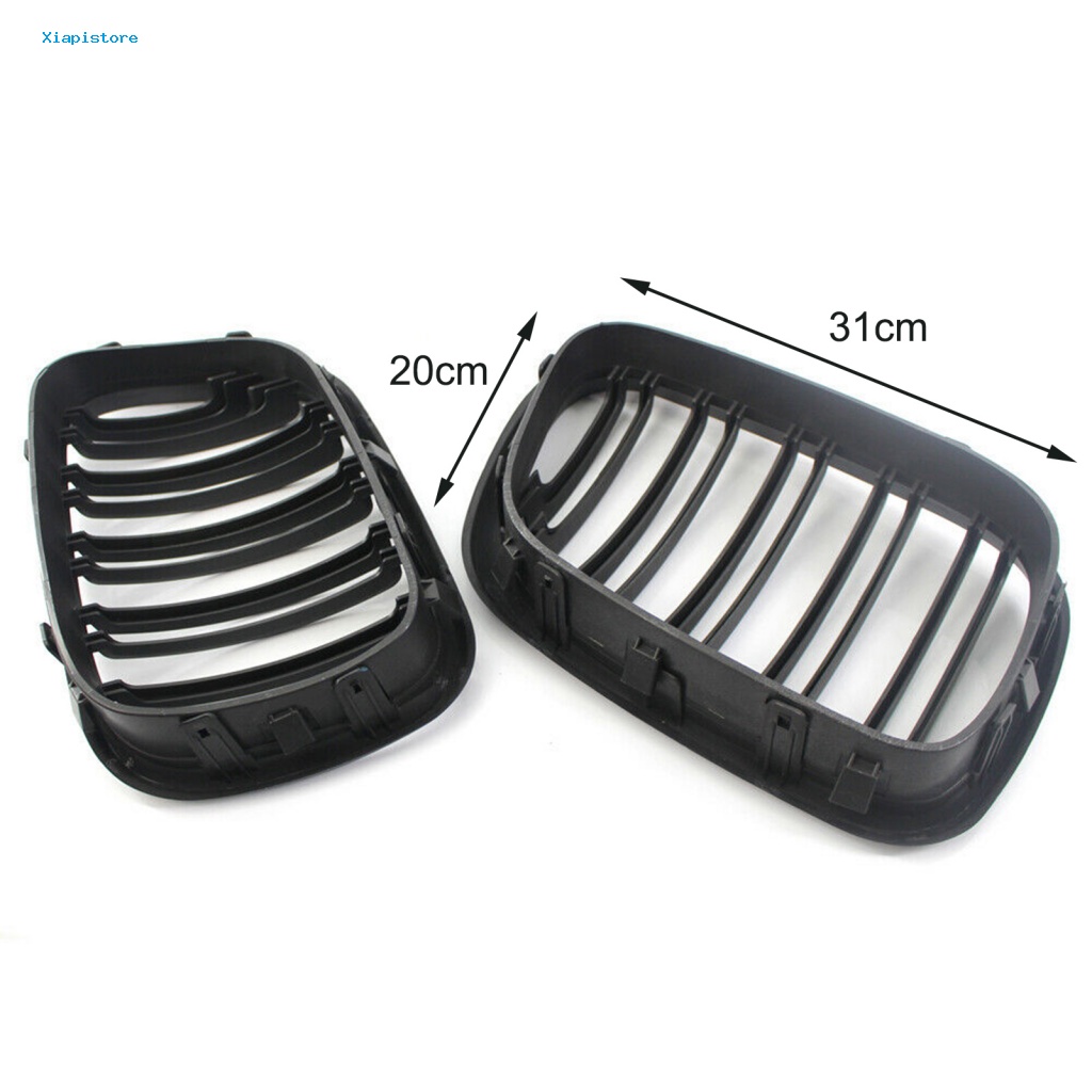 [Xiapistore] 2 Lưới Tản Nhiệt Trước Hai Đường Kẻ Trái Phải Màu Đen Nhám 51138250052 51138250051 Phụ Kiện Chuyên Dụng Dành Cho BMW X5 Series E53 99-03