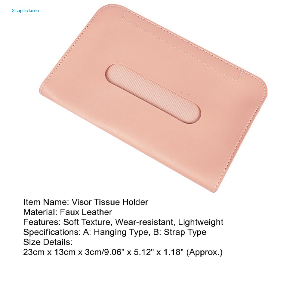 [Xiapistore] Giá Đỡ Khăn Giấy Xe Hơi Kết Cấu Mịn Nhẹ Chống Mài Mòn Tiện Lợi