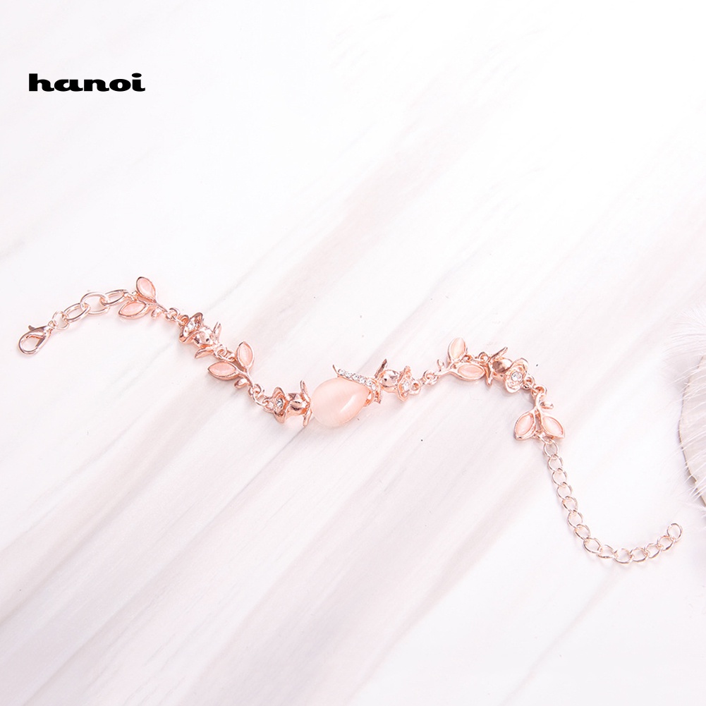 Vòng Tay Đính Đá Opal Nhân Tạo Thời Trang Cho Nữ